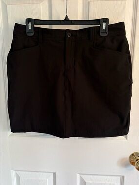 Eddie Bauer Black Adventurer Skort 2.0 Pockets